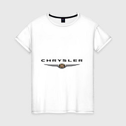 Женская футболка Chrysler logo