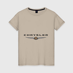 Женская футболка Chrysler logo