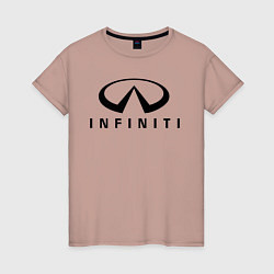 Женская футболка Infiniti logo