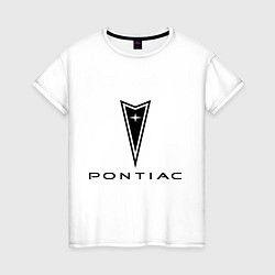 Женская футболка Pontiac logo