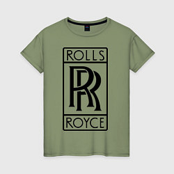 Женская футболка Rolls-Royce logo