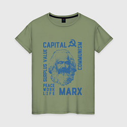 Женская футболка Marx: Capital