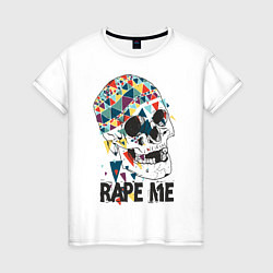 Женская футболка Rape me