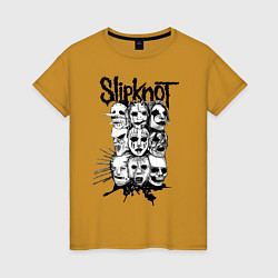 Женская футболка Slipknot Faces