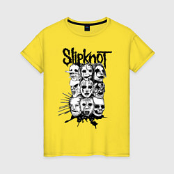 Женская футболка Slipknot Faces