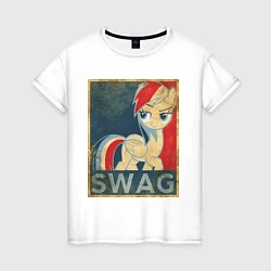 Женская футболка Rainbow Dash SWAG