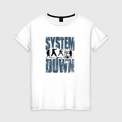 Женская футболка System of a Down большое лого