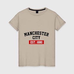 Женская футболка FC Manchester City Est. 1880