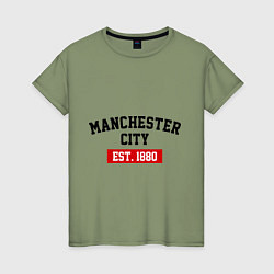 Женская футболка FC Manchester City Est. 1880