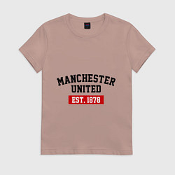 Женская футболка FC Manchester United Est. 1878