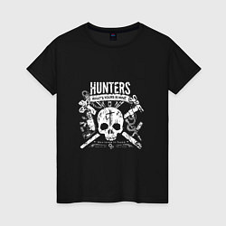 Футболка хлопковая женская Hunters: What's your is mine, цвет: черный