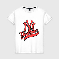 Женская футболка New York Yankees logo