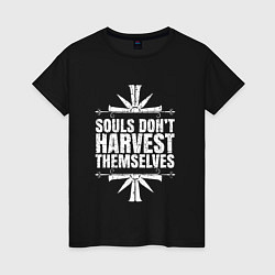 Футболка хлопковая женская Harvest Themselves, цвет: черный