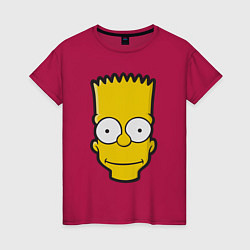 Женская футболка Довольный Барт