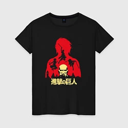 Женская футболка Attack on Titan