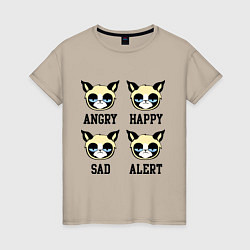 Женская футболка Mood Cat