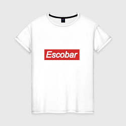 Футболка хлопковая женская Escobar Supreme, цвет: белый