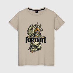 Женская футболка Fortnite Skull