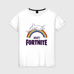 Женская футболка What Fortnite?