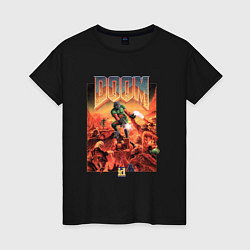 Женская футболка DOOM id