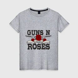 Женская футболка Guns n Roses: rock'n'roll