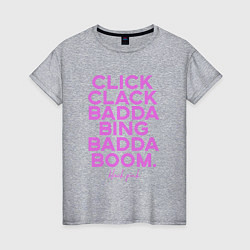 Женская футболка Click Clack Black Pink