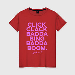 Женская футболка Click Clack Black Pink