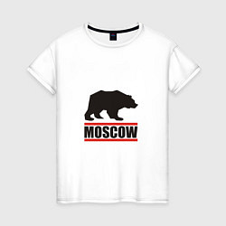 Женская футболка Moscow Bear