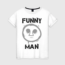 Женская футболка HU: Funny Man