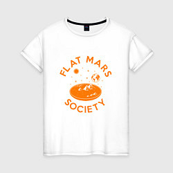 Женская футболка Flat Mars Society