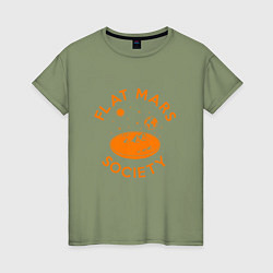 Женская футболка Flat Mars Society