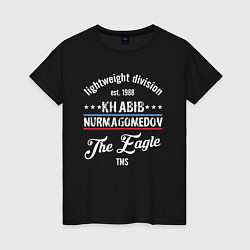 Женская футболка Khabib Nurmagomedov est. 1988