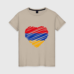 Женская футболка Сердце Армении