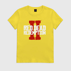 Футболка хлопковая женская RDR II, цвет: желтый