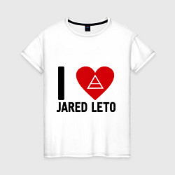 Женская футболка I love Jared Leto