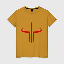 Женская футболка Quake logo