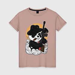 Женская футболка Гангстер Панда
