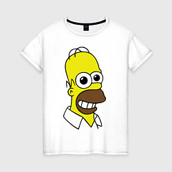Женская футболка Гомер под допингом