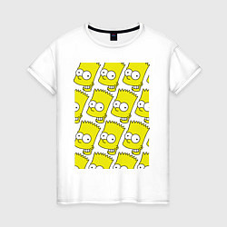 Женская футболка Барт Симпсон: узор