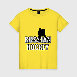 Женская футболка Russian hockey