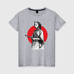 Женская футболка Самурай на страже