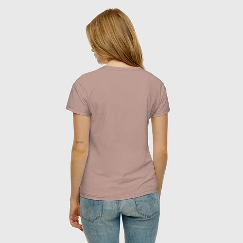 Женская футболка Димкина любимка / Пыльно-розовый – фото 4