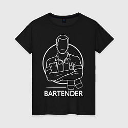 Женская футболка Bartender