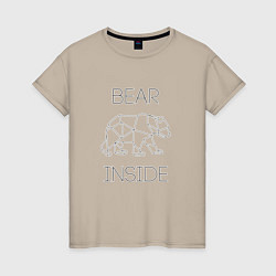 Женская футболка Bear Inside