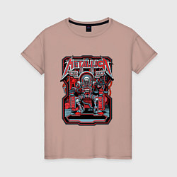 Женская футболка Metallica: Robot Style