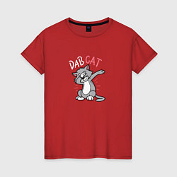 Женская футболка Dab Cat