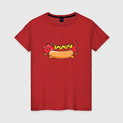 Женская футболка Hot Cat