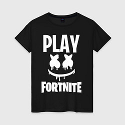 Женская футболка Marshmello: Play Fortnite