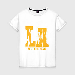 Женская футболка Lakers: We Are One