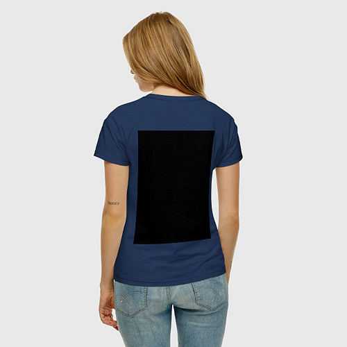 Женская футболка Marshmello / Тёмно-синий – фото 4